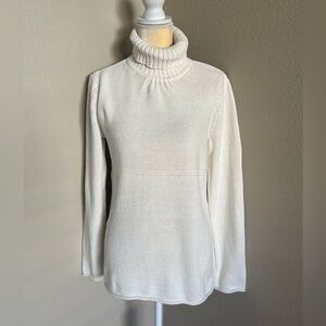 J Jill NWT Cream Turtleneck Sweater size M